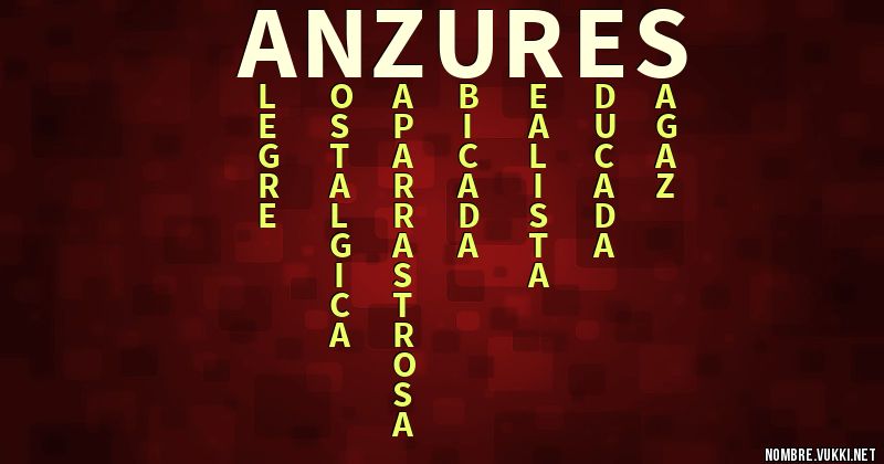 Acróstico anzures