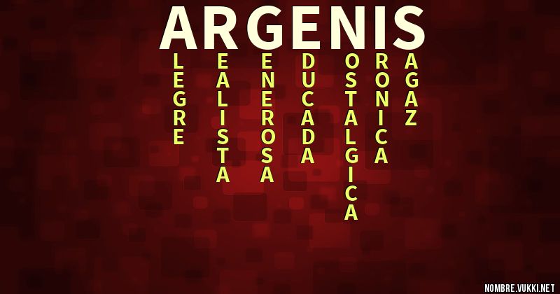 Acróstico argenis