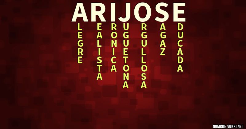 Acróstico ari jose
