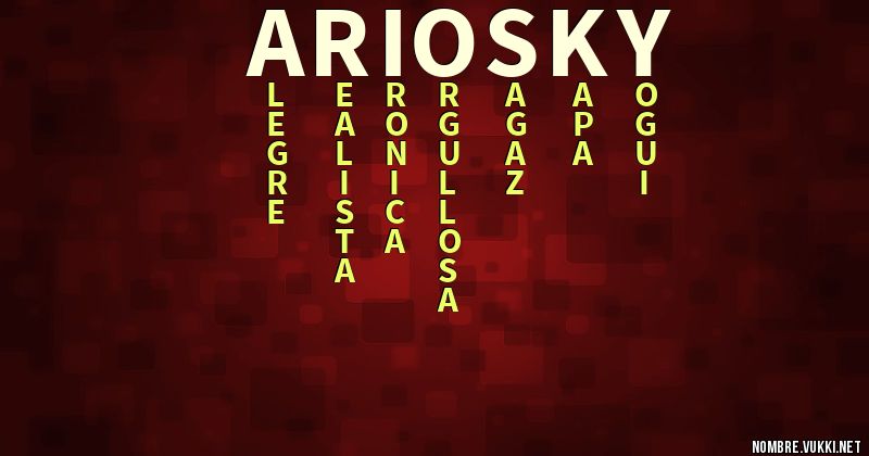 Acróstico ariosky