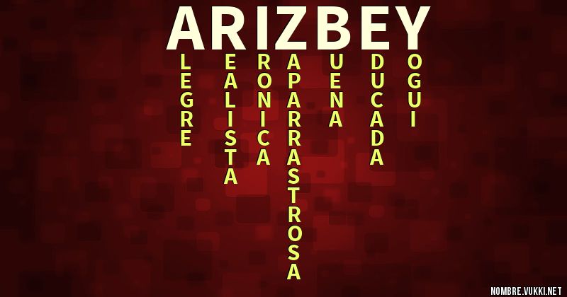 Acróstico arizbey