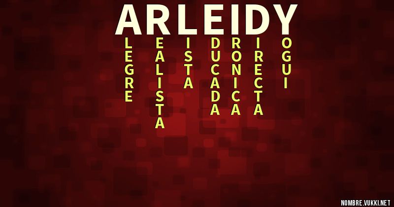 Acróstico arleidy