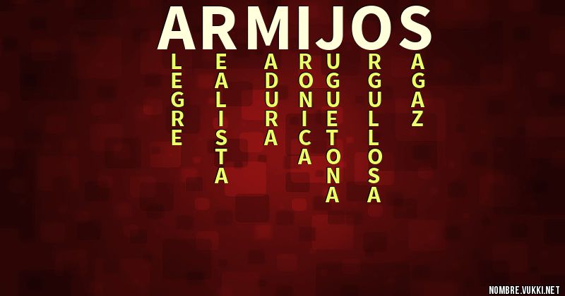 Acróstico armijos