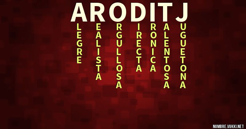Acróstico aroditj