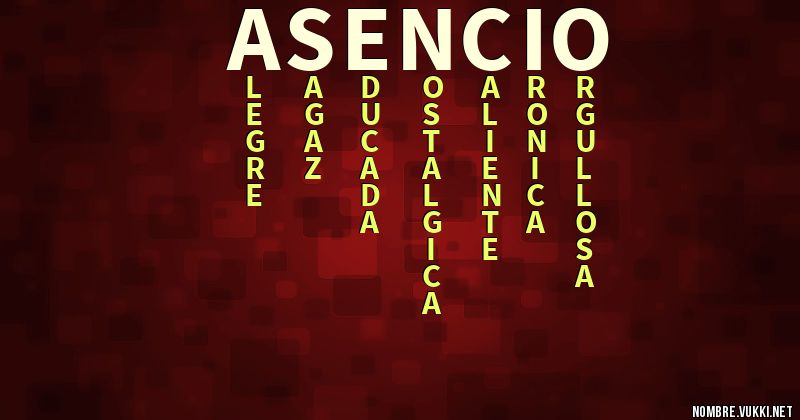 Acróstico asencio