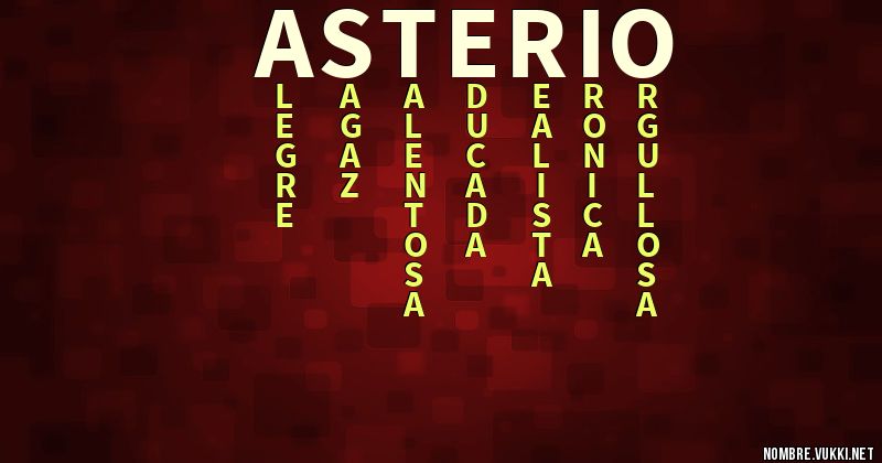 Acróstico asterio
