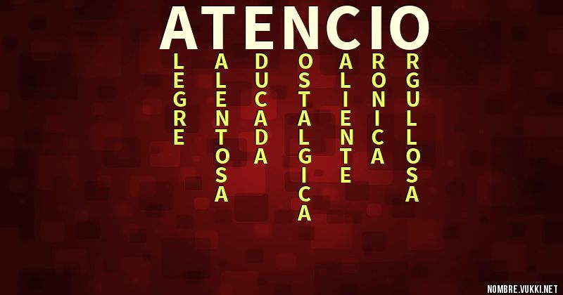 Acróstico atencio