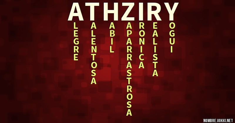 Acróstico athziry
