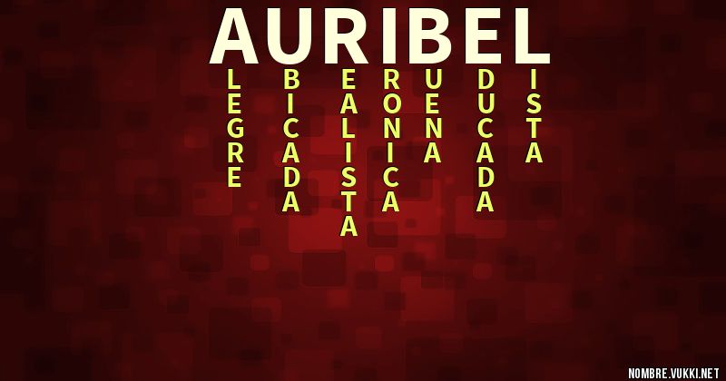 Acróstico auribel