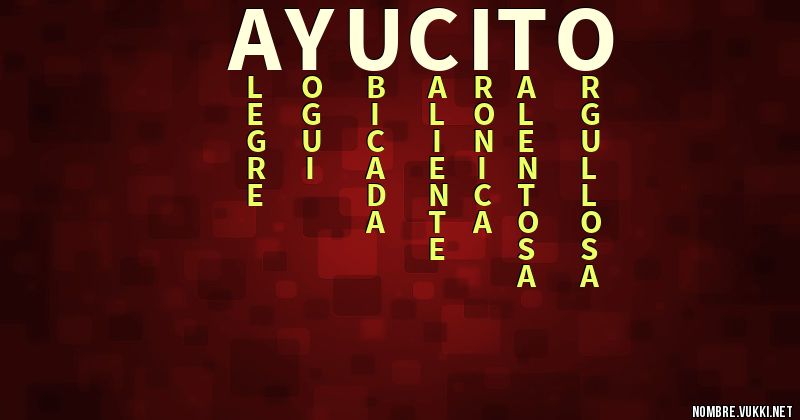Acróstico ayucito