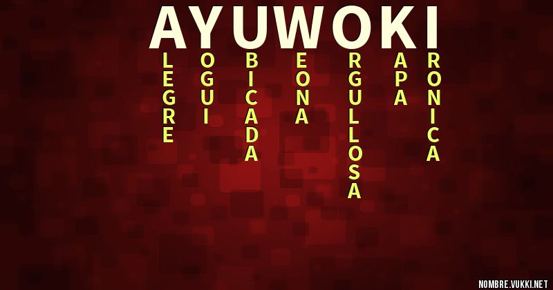 Acróstico ayuwoki