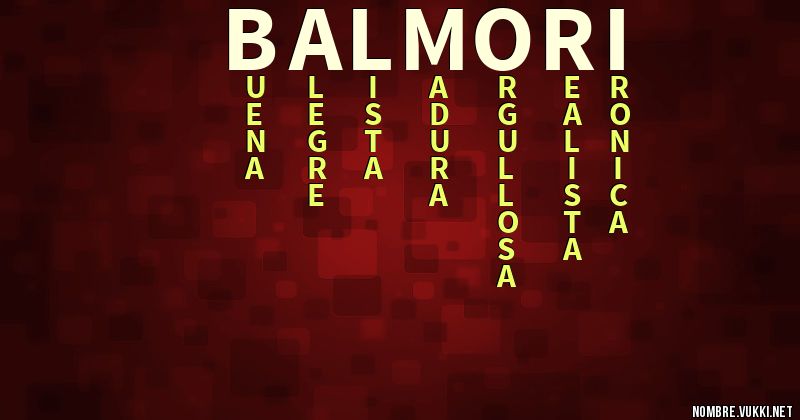 Acróstico balmori