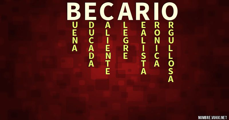 Acróstico becario