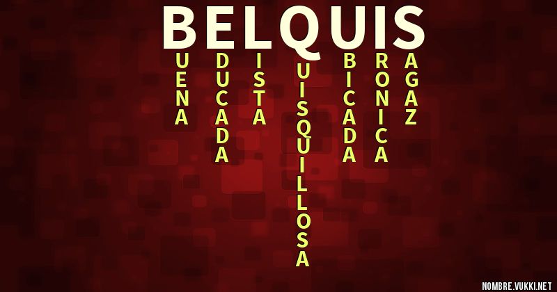 Acróstico belquis