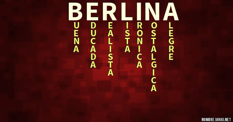 Acróstico berlina