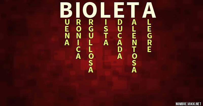 Acróstico bioleta