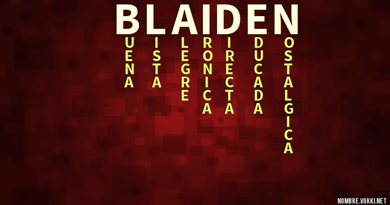 Acróstico blaiden