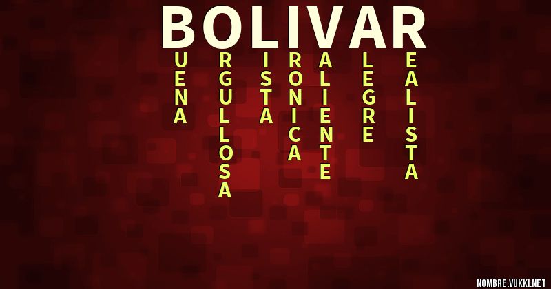 Acróstico bolivar