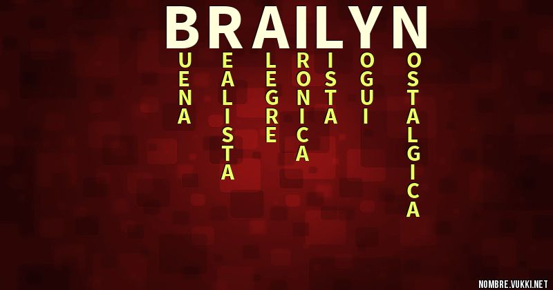 Acróstico brailyn