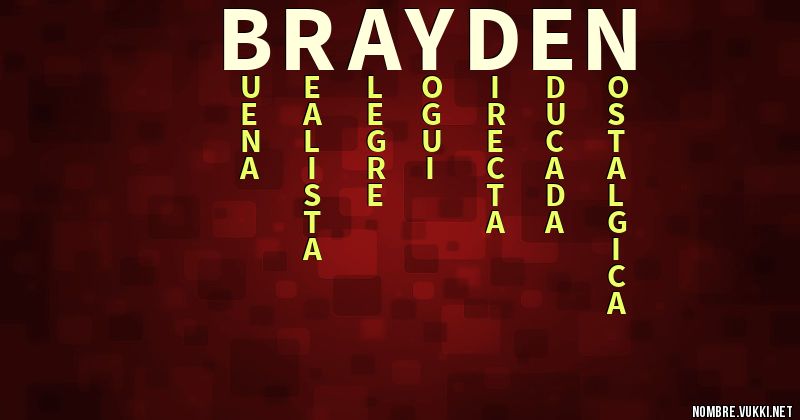 Acróstico brayden