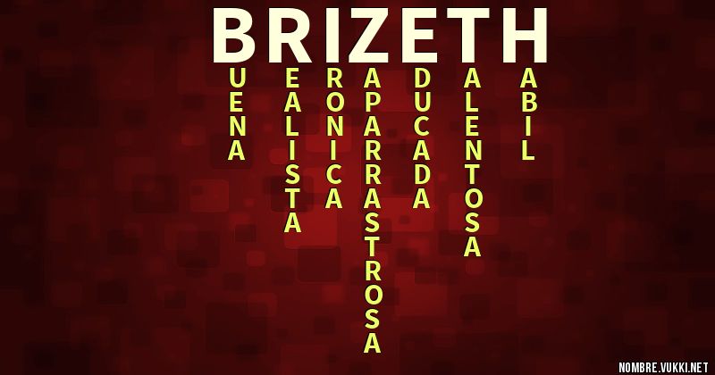 Acróstico brizeth