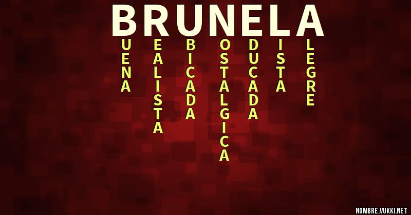 Acróstico brunela}}
