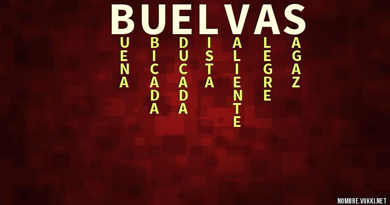 Acróstico buelvas