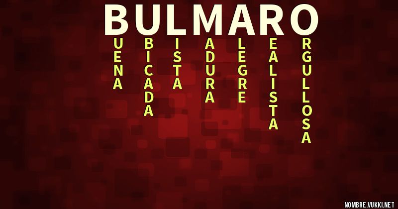 Acróstico bulmaro