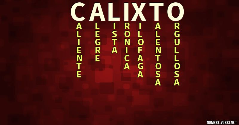 Acróstico calixto