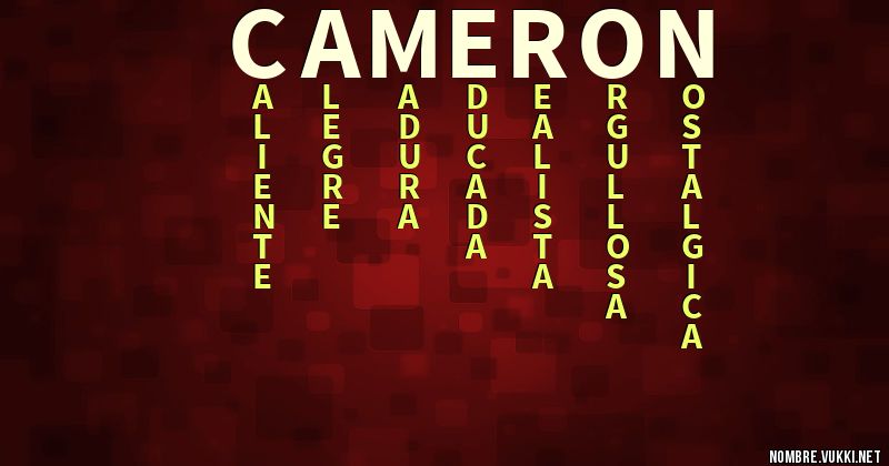 Acróstico cameron