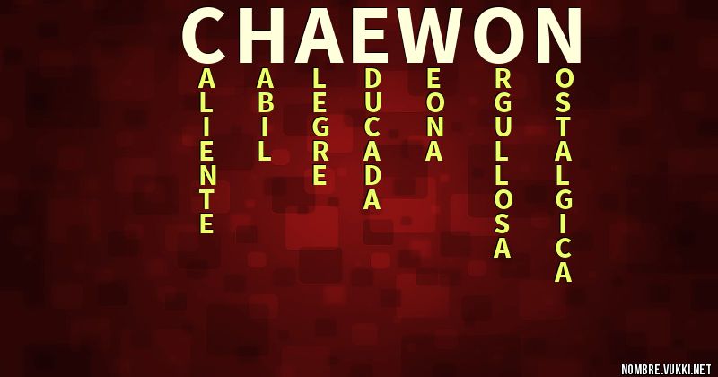 Acróstico chaewon