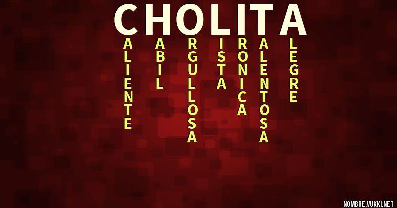 Acróstico cholita