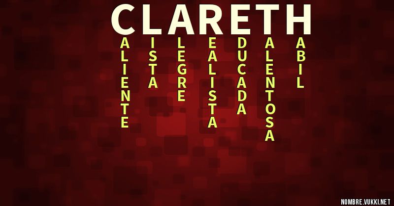 Acróstico clareth