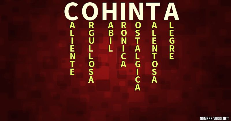 Acróstico cohinta