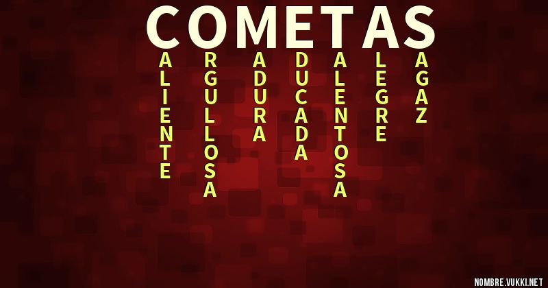 Acróstico cometas