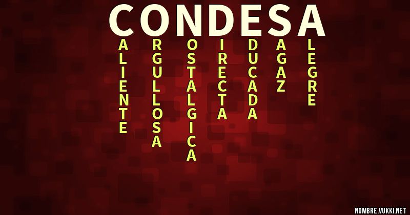 Acróstico condesa