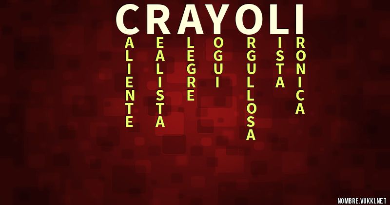 Acróstico crayoli