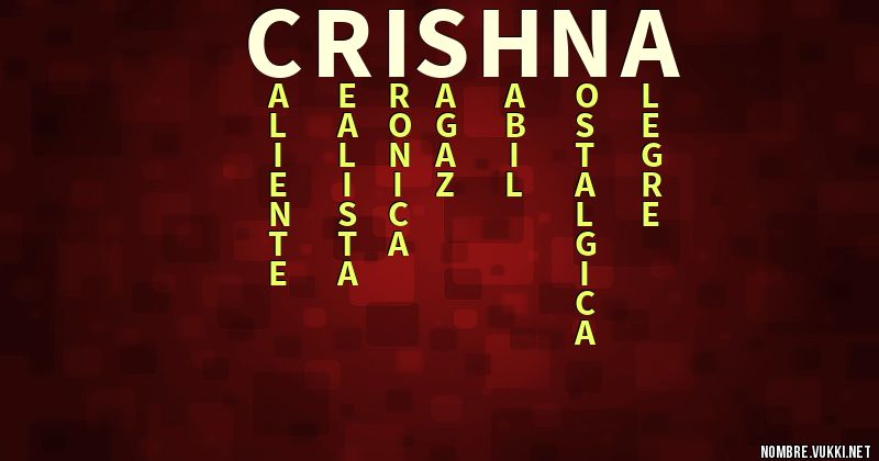 Acróstico crishna