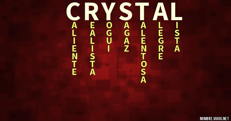 Acróstico crystal