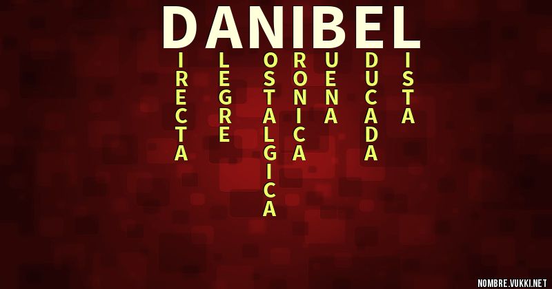 Acróstico danibel