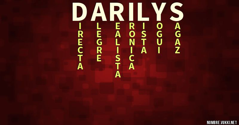 Acróstico darilys