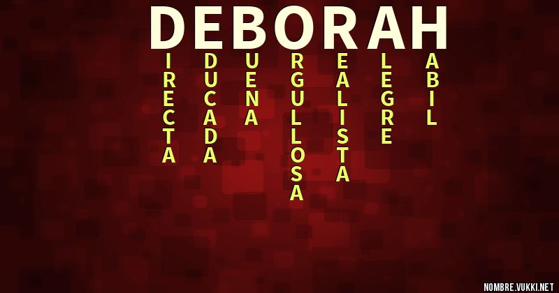 Acróstico deborah