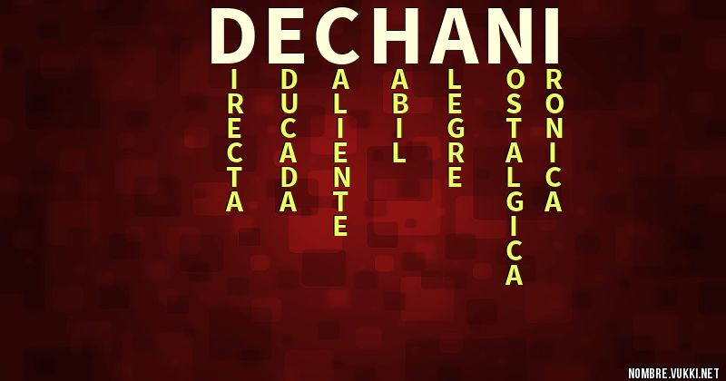 Acróstico dechani