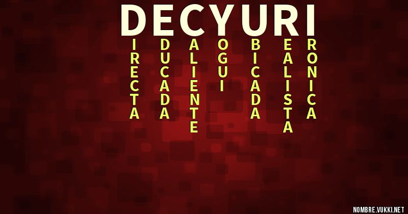 Acróstico decyuri