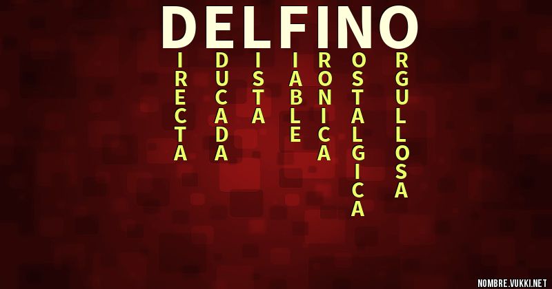 Acróstico delfino