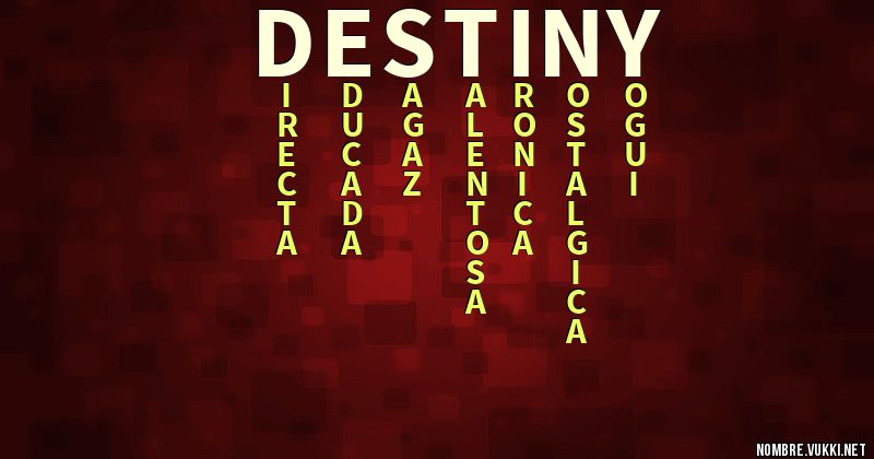 Acróstico destiny