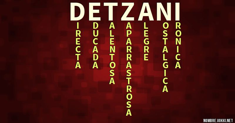 Acróstico detzani