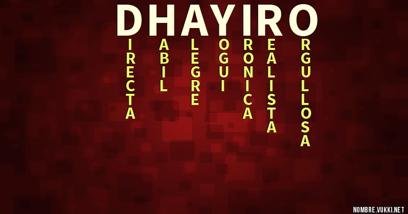 Acróstico dhayiro