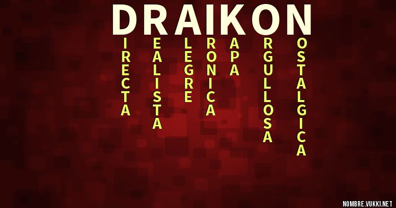 Acróstico draikon