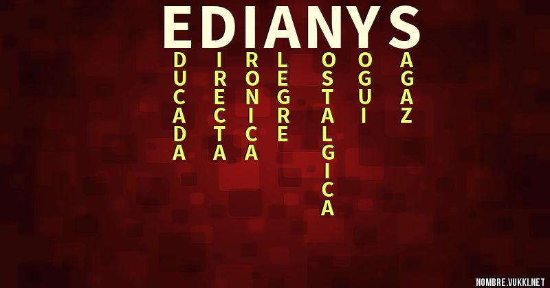 Acróstico edianys